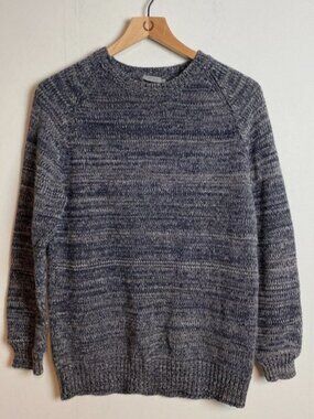 COS Marled Blue and Grey Knit Sweater Sz S